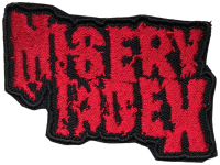 MISERY INDEX - Red Logo # 1 - 5,7 x 8,6 cm - Patch