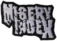 MISERY INDEX - White Logo # 1 - 5,7 x 8,6 cm - Patch