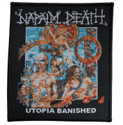 NAPALM DEATH - Utopia Banished - Black Border - 10,8 x 9,4 cm - Patch
