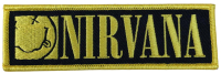 NIRVANA - Logo & Smiley Bordered - 3,5 x 11,2 cm - Patch