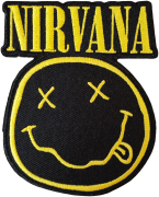 NIRVANA - Smiley Face Cut Out - 9,1 cm x 7,1 cm - Patch