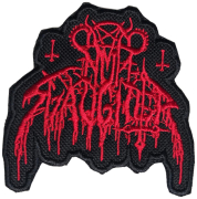 NUNSLAUGHTER - Logo # 2 Red - 7,8 x 7,7 cm - Patch