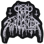 NUNSLAUGHTER - Logo # 2 White - 7,8 x 7,7 cm - Patch