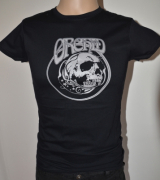 ORCHID Skull Grey Girlieshirt