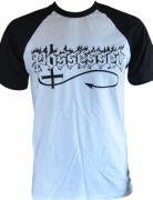 POSSESSED - Black-Logo / White-Black-Fruit-Of-The-Loom-Baseball-T-Shirt