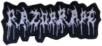 RAZORRAPE - White Logo - 5,2 x 12 cm - Patch
