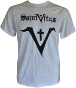 SAINT VITUS Black-Logo White-T-Shirt