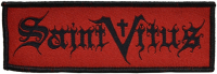 SAINT VITUS - Black-Bandname / Red-Patch - 12,2 cm x 4,4 cm