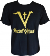 SAINT VITUS Yellow-Logo Black-T-Shirt