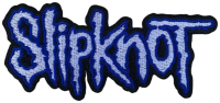 SLIPKNOT - Cut-Out Logo Blue Border - 4,2 x 10,3 cm - Patch