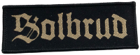 SOLBRUD - Gold Gutenberg Logo - 3,4 x 10,3 cm - Patch