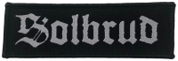 SOLBRUD - White Gutenberg Logo - 3,4 x 10,3 cm - Patch