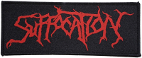 SUFFOCATION - Red Logo - 15,2 cm x 6 cm - Patch