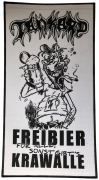 TANKARD - Freibier Fuer Alle, Sonst Gibt's Krawalle - Woven ( ! ) Backpatch - 29,3 x 15,7 cm