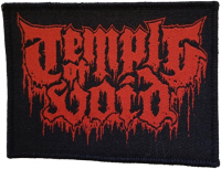 TEMPLE OF VOID - Red-Logo - 9,8 cm x 7,4 cm - Patch