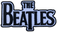 THE BEATLES - Black Drop T Logo Die Cut - 5,6 x 10,2 cm - Patch