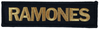 RAMONES - Gold Logo - 3,1 x 11,5 cm - Patch