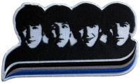 THE BEATLES - Heads & Stripes - 5,8 x 10 cm - Patch