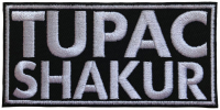 TUPAC - Text Logo - 4,9 x 10 cm - Patch