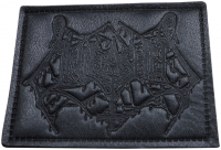 UNLEASHED - Logo - Leather-Patch - 9,3 cm x 7,1 cm