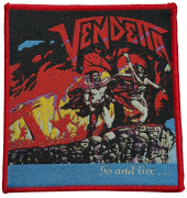 VENDETTA - Go And Live…Stay And Die - Red Border - 9,8 x 9,5 cm - Patch