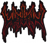 WATAIN - Flame Logo - 20 cm x 18,4 cm - Patch