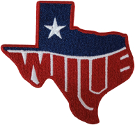 WILLIE NELSON - Texas - 7 x 7,9 cm - Patch