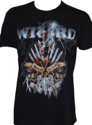 WIZARD - Metal In My Head - Fruit Of The Loom Heavy Cotton T-Shirt - L