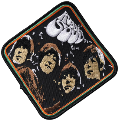 Patch Ufficiale The Beatles - Rubber Soul Album - Distintivo In Tessuto Ricamato Da Stirare, 10x10 Cm, Poliestere